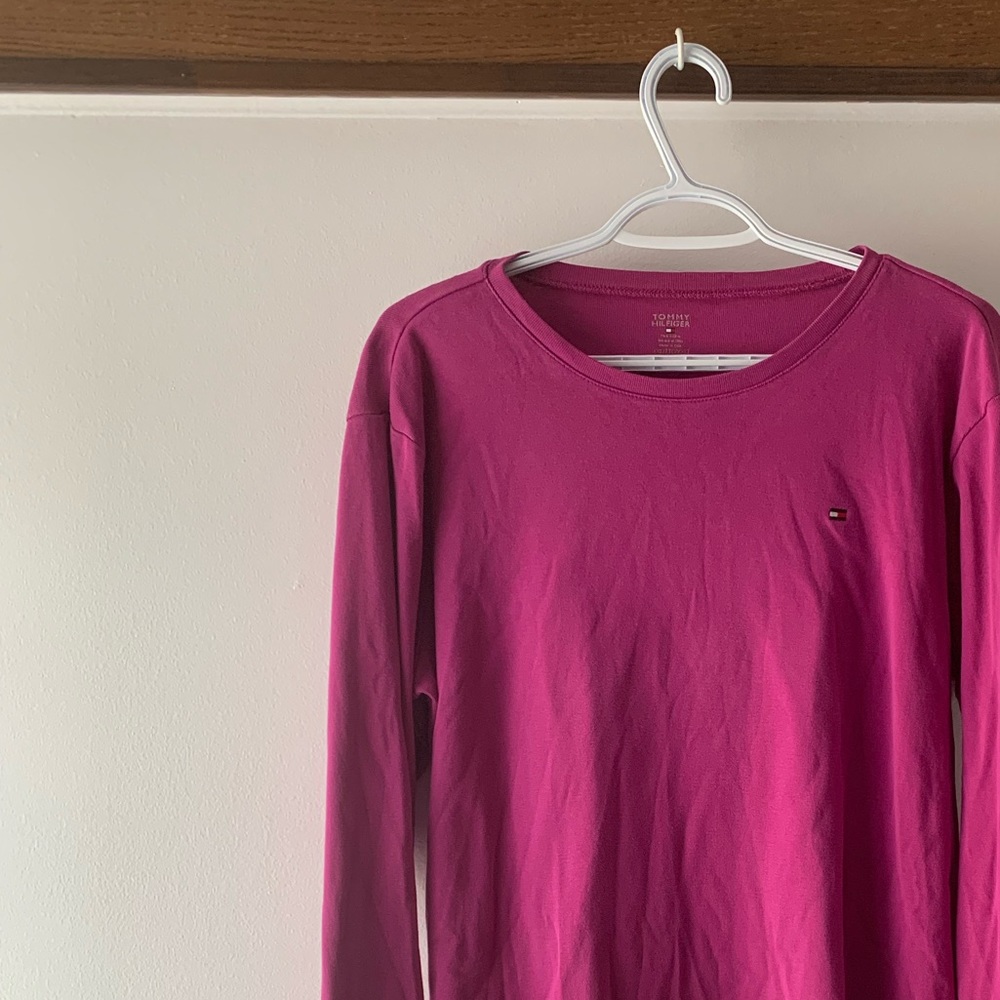 Tommy Hilfiger Pink Long Sleeve Tee XXL (fits like an XL, I think)